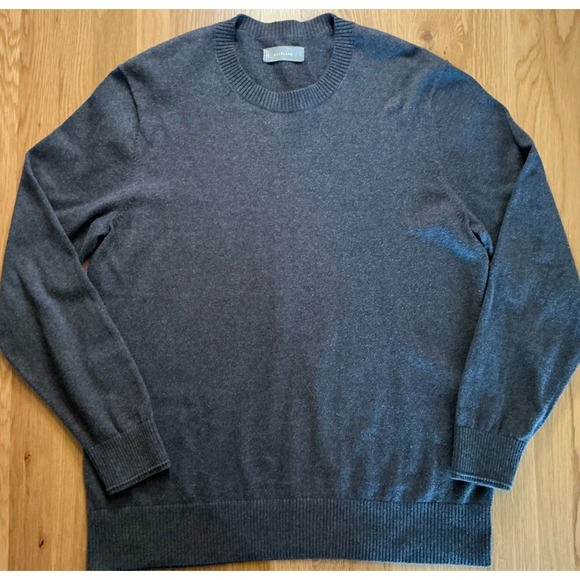 Everlane Other - Everlane Day‎ Crew Sweater Mens Large Gray Organic Cotton Coolmax Pullover